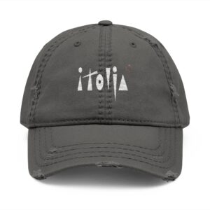 Distressed Embroidered Dad Hat