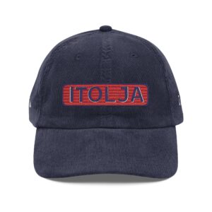 Vintage Corduroy Cap with ITOLJA Embroidery