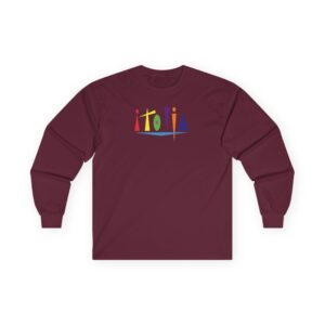 ITOLJA Captain Knowah Long Sleeve Tee - Maroon, XL