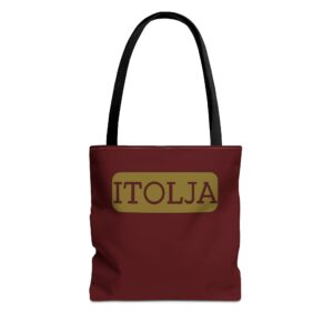 Burgundy Itolja Tote Bag