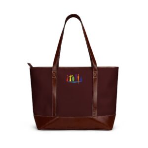 Burgundy Leather Tote Bag