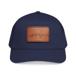 Signatured Leather Patch Cap